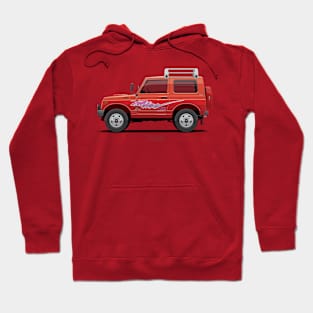 Jimny JA11 SJ410 Red - Side Hoodie